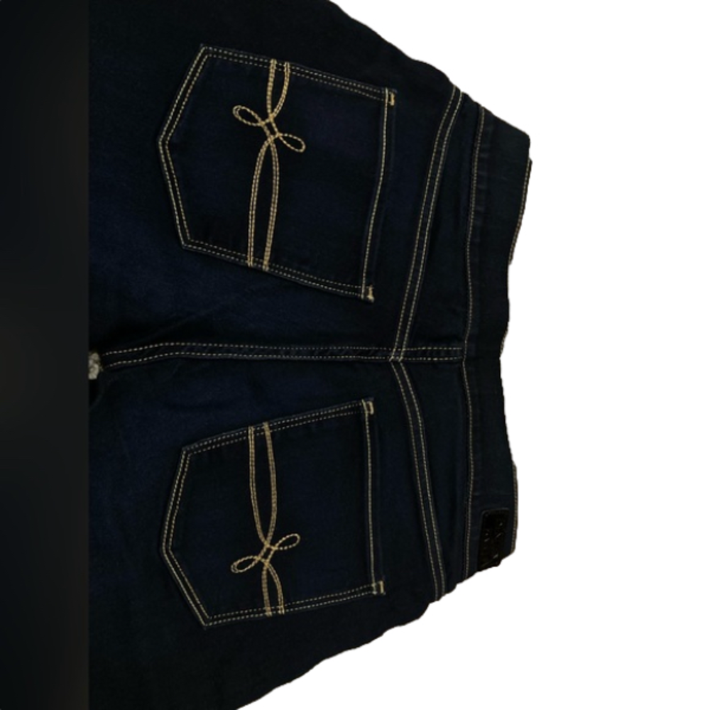 Levi’s Denizen Pull On Crop Dark Jeans - Picture 3 of 6